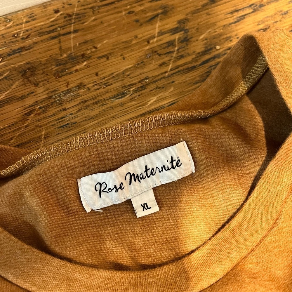 ROSE MATERNITÉ Camel Twist Front Dress – Size XL - Picture 3 of 8